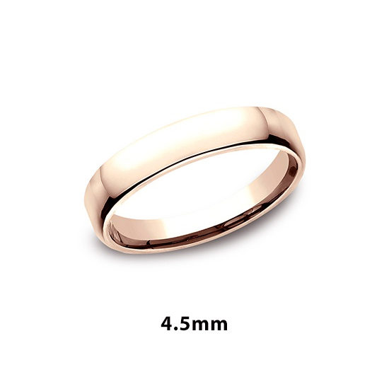 European Comfort Fit Band 14k Rose Gold