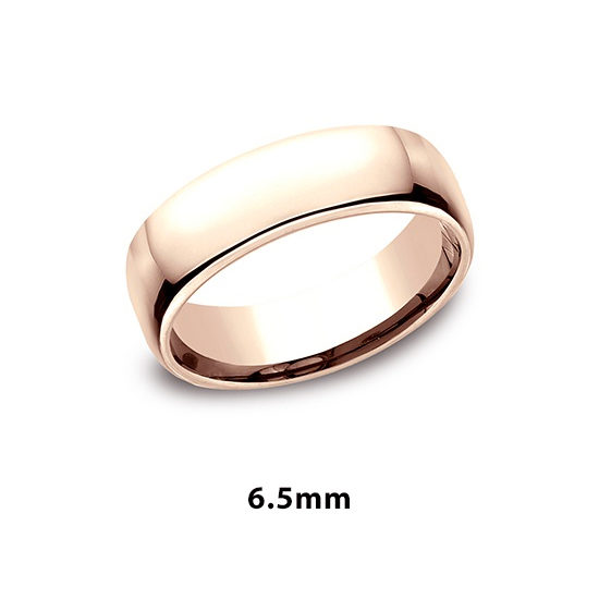 European Comfort Fit Band 14k Rose Gold