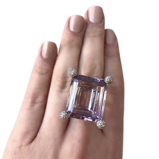 Amethyst Sofa Ring