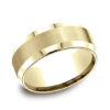 4 mm Steps Edge Comfort Fit Mens Band