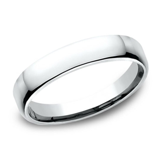 European Comfort Fit Band 14k White Gold
