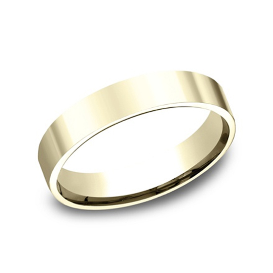 Flat Comfort Fit 14k Yellow Gold Flat Comfort Fit 14k Yellow Gold