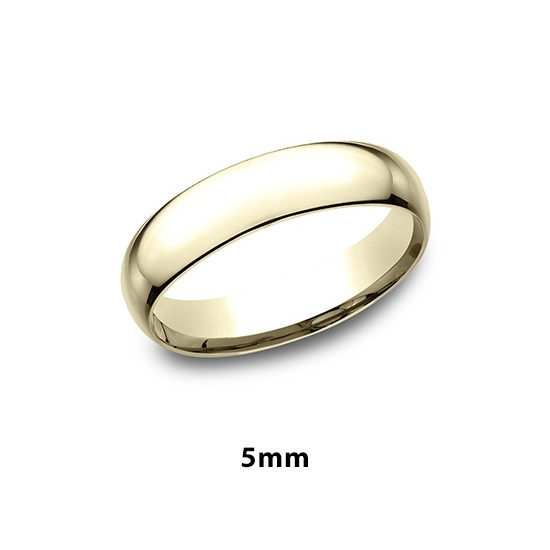 Super Light Comfort Fit Band 14K Yellow Gold