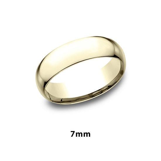 Super Light Comfort Fit Band 14K Yellow Gold