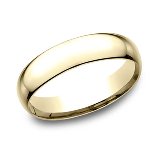 Super Light Comfort Fit Band 14K Yellow Gold