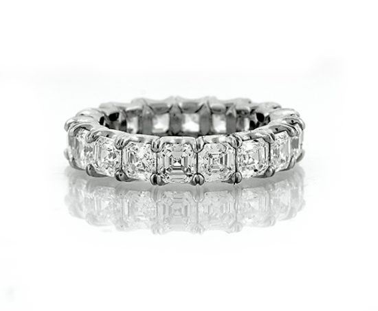 5.75 Carat Asscher Eternity Band