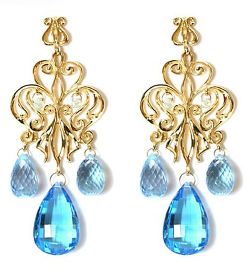 Blue Topaz Marrakesh Earrings