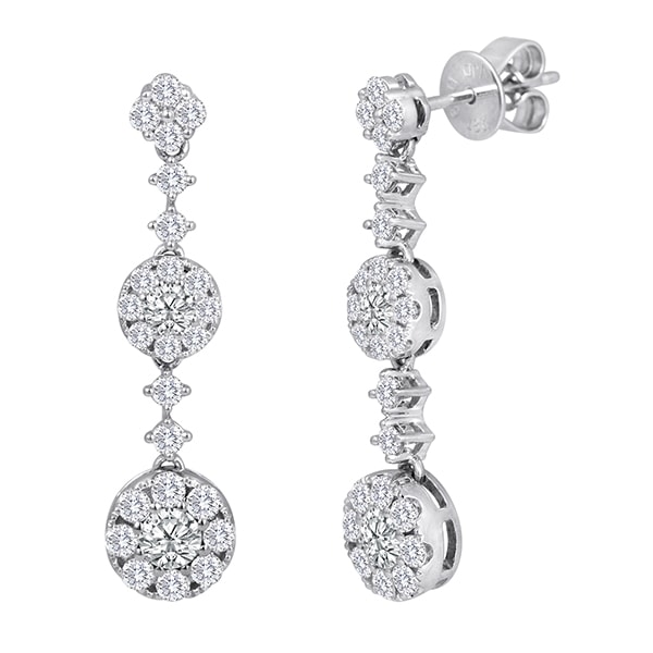 Forevermark CenterDrop Triple Earrings by Galili & Co Forevermark CenterDrop Triple Earrings by Galili & Co