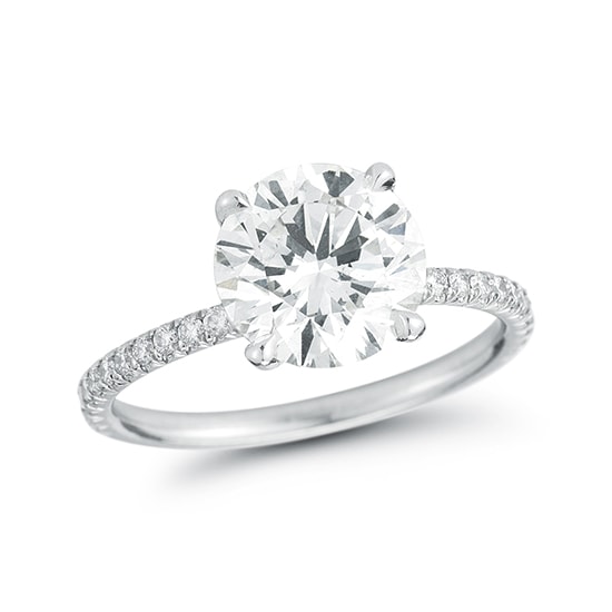 DE Round Brilliant Diamond Solitaire | Marisa Perry by Douglas Elliott