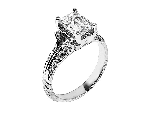 The DE Emerald Cut Vintage Swirl | Marisa Perry by Douglas Elliott The DE Emerald Cut Vintage Swirl | Marisa Perry by Douglas Elliott