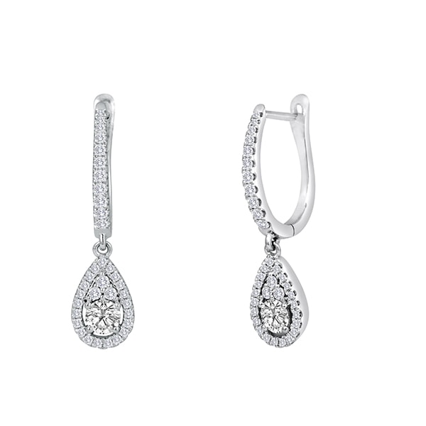 Forevermark FancyRound Drop Earrings - Pear Look by Galili & Co Forevermark FancyRound Drop Earrings - Pear Look by Galili & Co