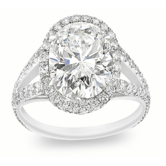 The Oval Split Shank Setting | Marisa Perry by Douglas Elliott