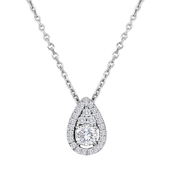 Forevermark FancyRound Pendant - Pear shaped by Galili & Co Forevermark FancyRound Pendant - Pear shaped by Galili & Co