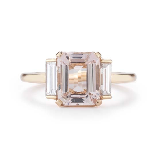 The Morganite Rosie Ring 18k Rose Gold | Marisa Perry by Douglas Elliott