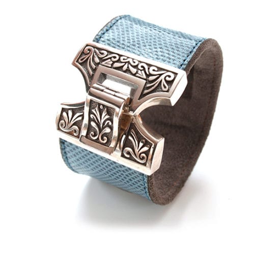 Silver Marrakesh Croco Cuff