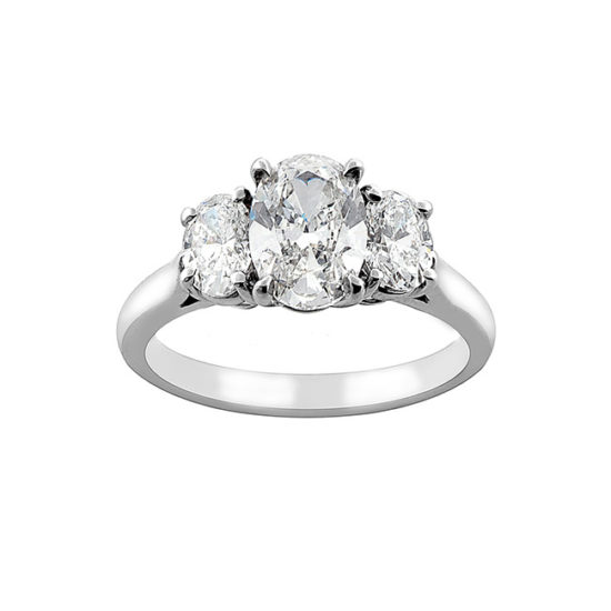 Three Stone Oval | Marisa Perry by Douglas Elliott