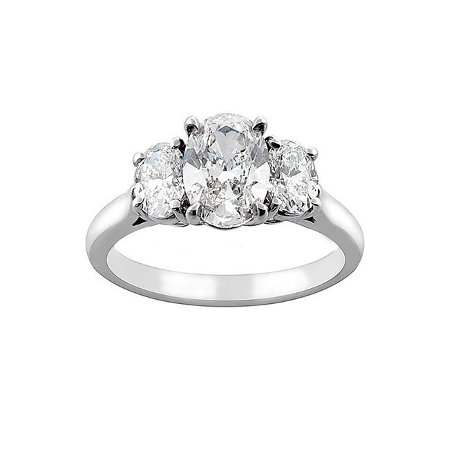 Three Stone Oval | Marisa Perry by Douglas Elliott Three Stone Oval | Marisa Perry by Douglas Elliott
