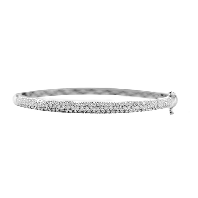 Three Row Diamond Bangle Three Row Diamond Bangle