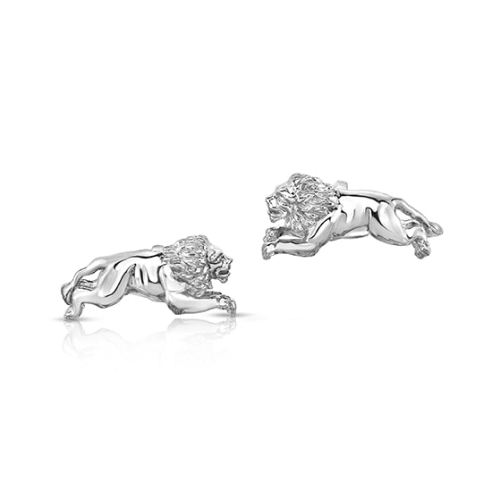 Silver Lion Cufflinks