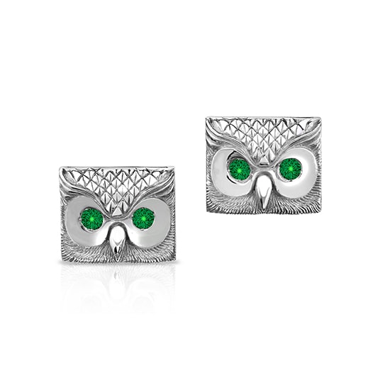 Emerald Owl Cufflinks