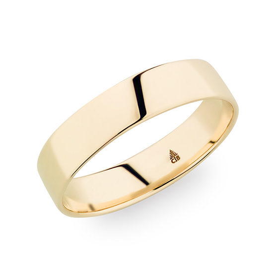 Christian Bauer High Polish Golfers Band 18K Yellow Gold