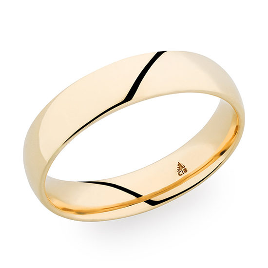 Christian Bauer High Polish Finish Band 18K Yellow Gold