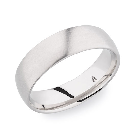 Christian Bauer Satin Finished Band 18K White Gold