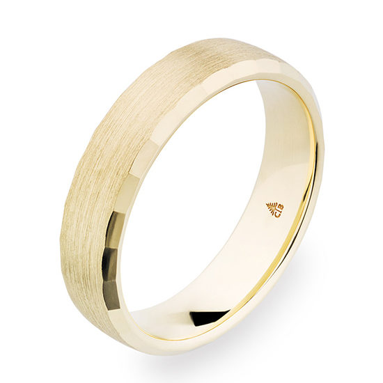 Christian Bauer Beveled Edge 5.5mm Band Yellow Gold