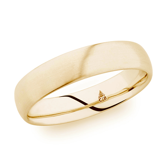 Christian Bauer Satin Finish Band 18K Yellow Gold Christian Bauer Satin Finish Band 18K Yellow Gold
