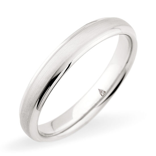 Christian Bauer Brushed Finish Band 14k White Gold