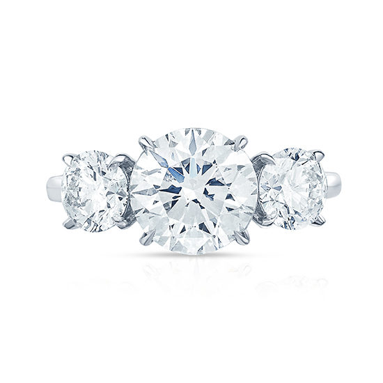 The Three Stone Round Brilliant Engagement Ring | Marisa Perry by Douglas Elliott