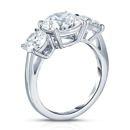 The Three Stone Round Brilliant Engagement Ring | Marisa Perry by ...