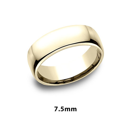 European Comfort Fit Band 18k Yellow Gold