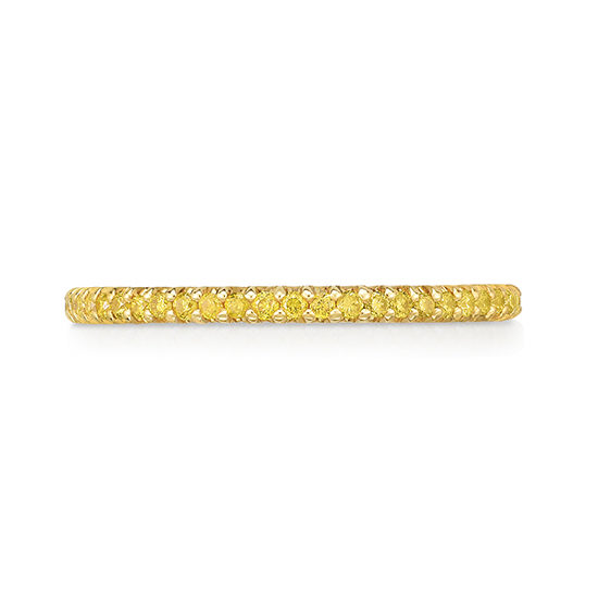 Yellow Diamond Micro Pave Eternity Band 18k Yellow Gold | Marisa Perry by Douglas Elliott