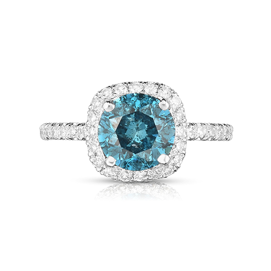 Irradiated Blue Diamond InLove Engagement Ring | Marisa Perry by Douglas Elliott Irradiated Blue Diamond InLove Engagement Ring | Marisa Perry by Douglas Elliott