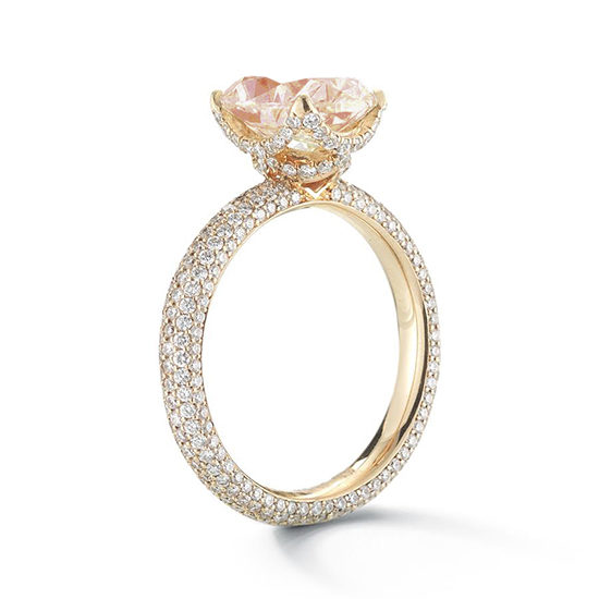 Morganite Victoria Rose Setting 18K Rose Gold | Marisa Perry by Douglas Elliott