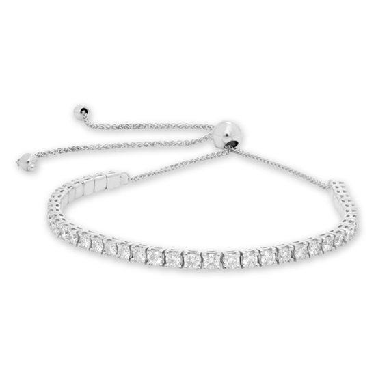 1.92 Carat White Diamond Bolo Tennis Bracelet 14k White Gold 1.92 Carat White Diamond Bolo Tennis Bracelet 14k White Gold