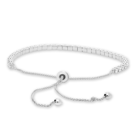 1.92 Carat White Diamond Bolo Tennis Bracelet 14k White Gold 1.92 Carat White Diamond Bolo Tennis Bracelet 14k White Gold