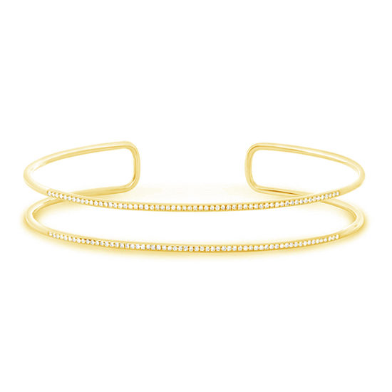 Two Row Diamond Pave Bangle