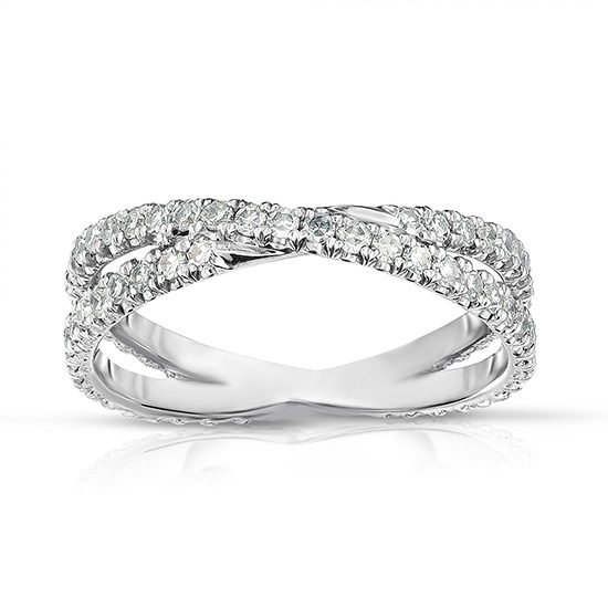 Diamond Micro Pave Criss Cross Band | Marisa Perry by Douglas Elliott