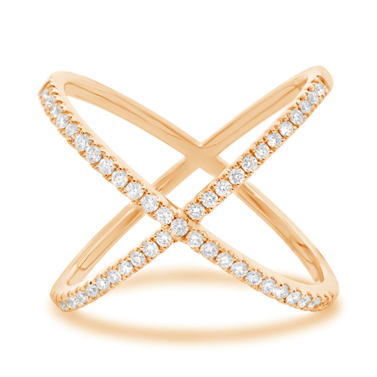 Diamond Criss Cross Ring Diamond Criss Cross Ring