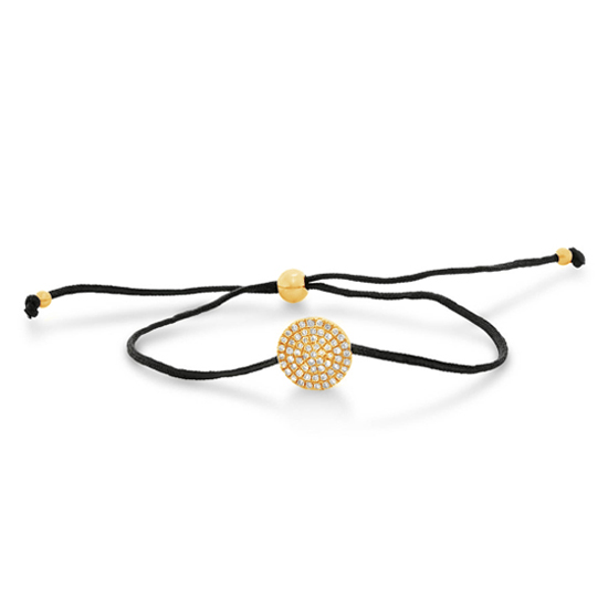 Diamond Disc String Bracelet Diamond Disc String Bracelet