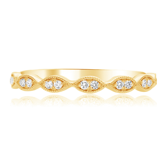 Diamond Milgrain Marquise Band Diamond Milgrain Marquise Band