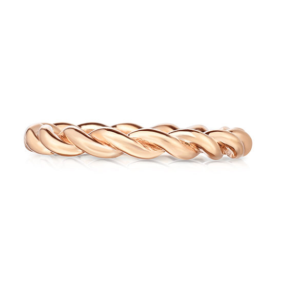 The Dragon Twist Wedding Band 20k Rose Gold | Marisa Perry by Douglas Elliott