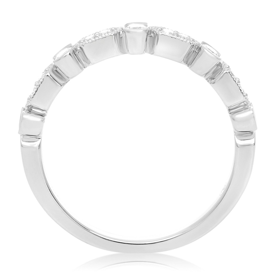 Delicate Diamond Deco Band 14k White Gold Delicate Diamond Deco Band 14k White Gold