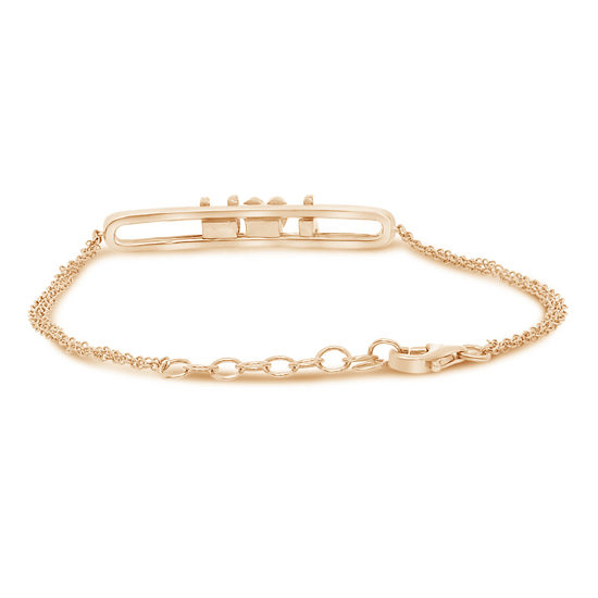 Sliding I Love You Diamond Bracelet