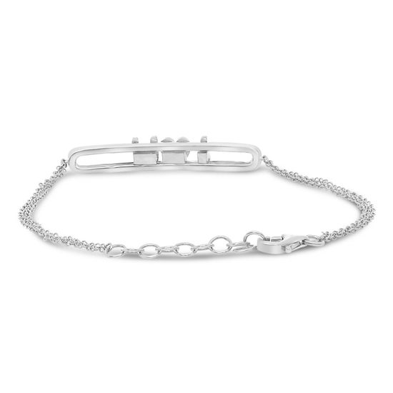 Sliding I Love You Diamond Bracelet