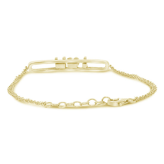 Sliding I Love You Diamond Bracelet