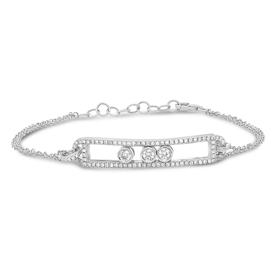 Sliding Diamond Trio Bracelet Sliding Diamond Trio Bracelet