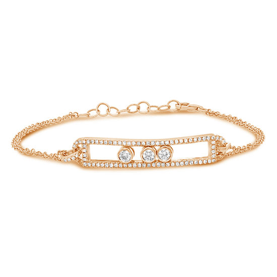 Sliding Diamond Trio Bracelet